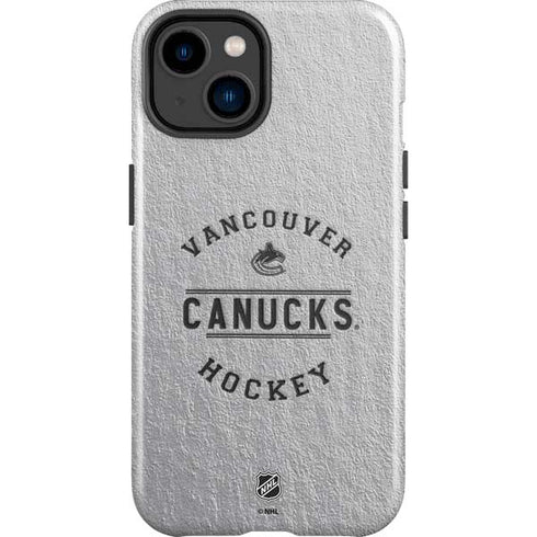 NHL Vancouver Canucks Black Text iPhone 15 Impact Case